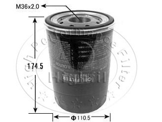 OE:ISUZU:8971161260;MAZDA:YJ01-14-302; - Oil Filter